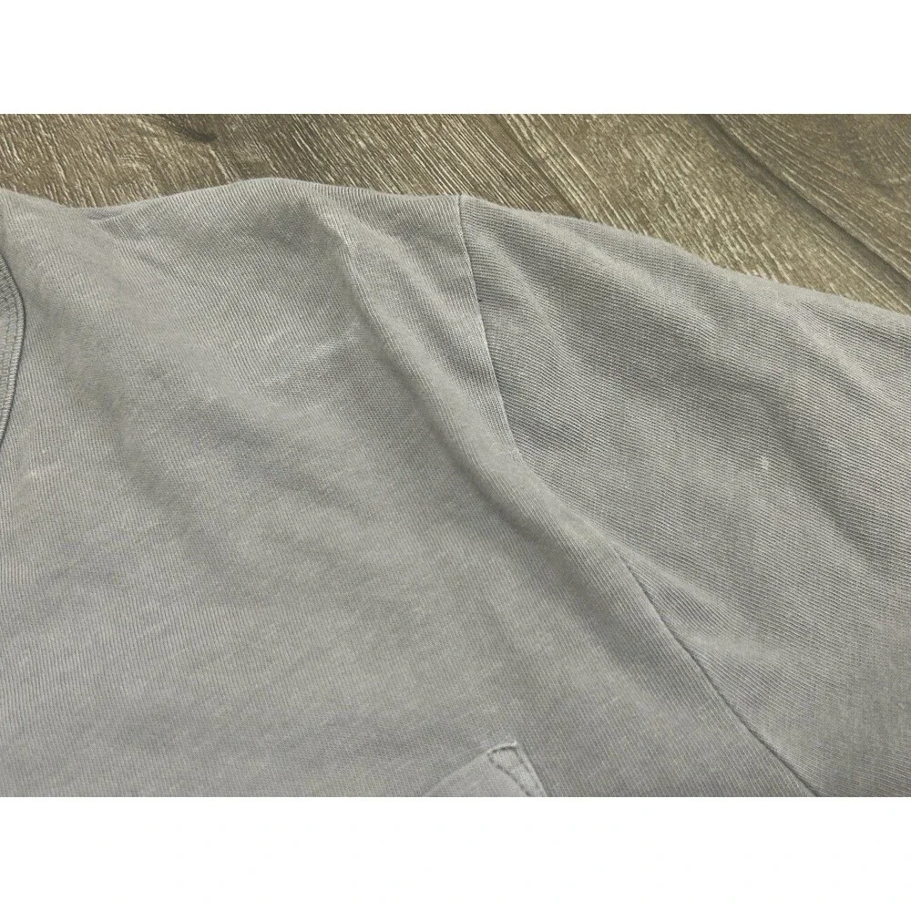 Banana Republic T Shirt Men's Medium Gray Garment Dye Pocket Short Sleeve Tee